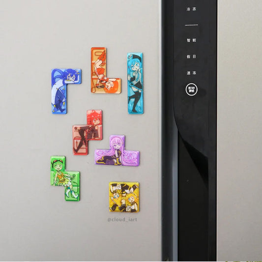 Custom Russian Tetris Fridge magnet