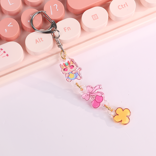 Custom Acrylic glue-on keychain