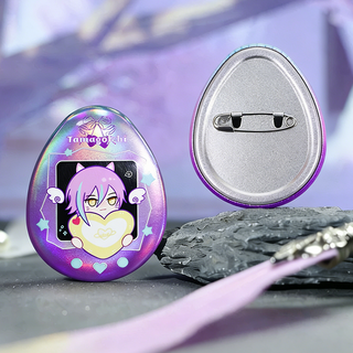 Custom Egg-shaped badge