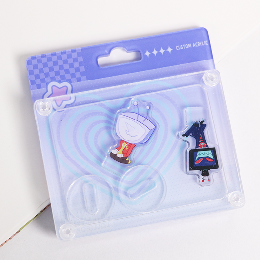 Custom Acrylic replaceable lenticular card charm