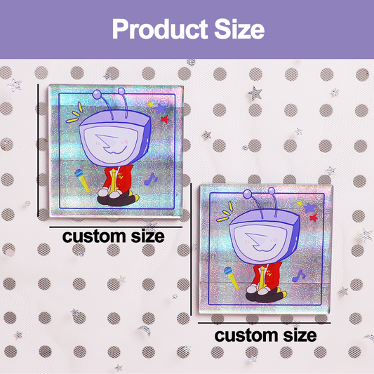 Custom Acrylic double flash refrigerator sticker