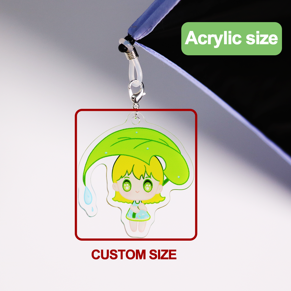 Custom Acrylic umbrella hanging keychain