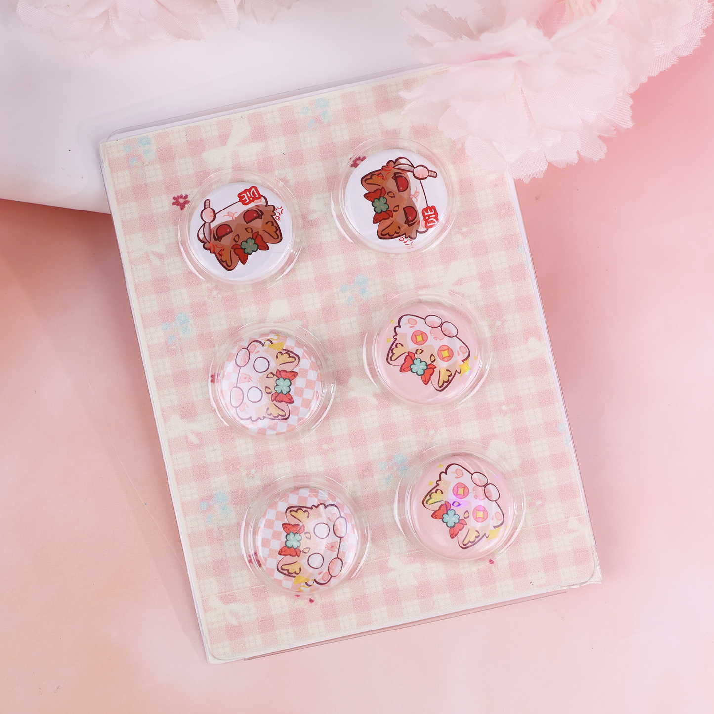 Custom Paper Card Pill Button Pin