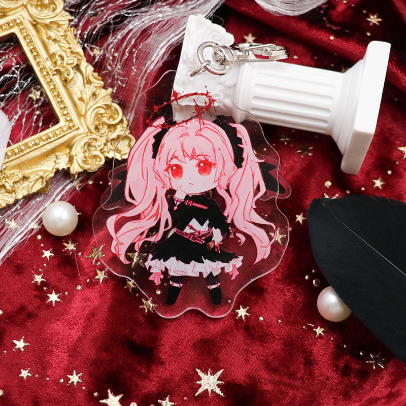 Custom Pulling Type Acrylic Keychain