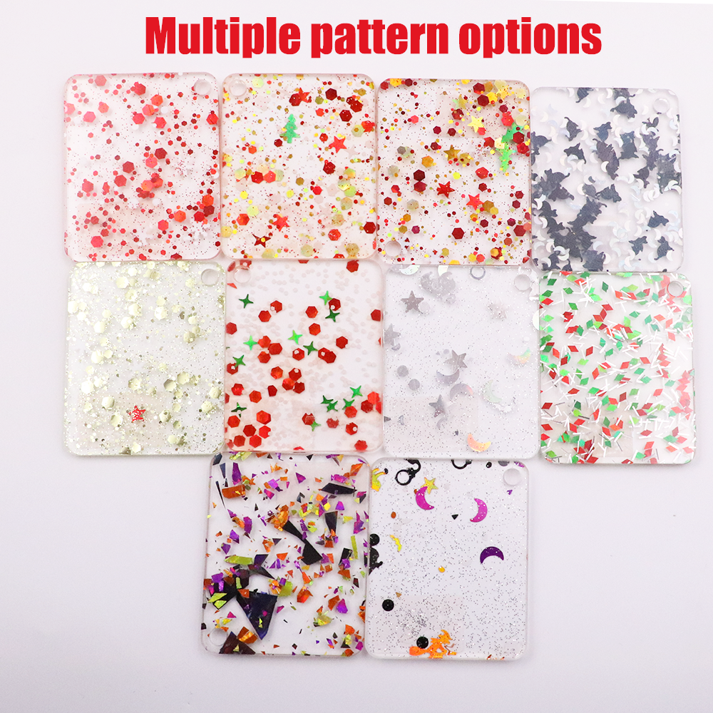 Custom Christmas-themed acrylic sheet