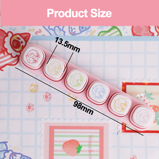 Custom 6-Linked Keyboard Stamp