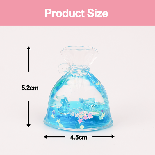 Custom Acrylic liquid goldfish bag keychains