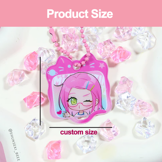Custom puffy keychain