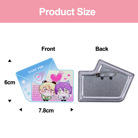 Custom Love Letter Badge