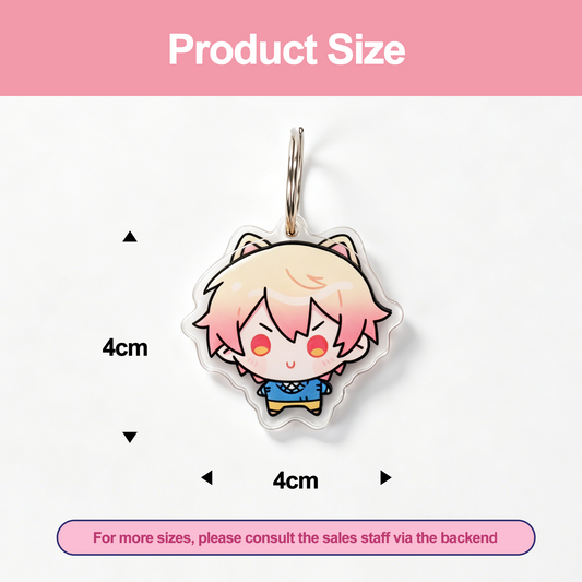 Custom Face-changing acrylic keychain