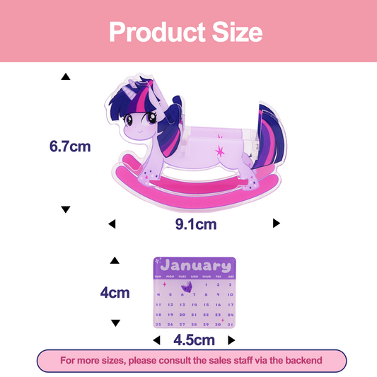 Custom Acrylic Rocking Horse Calendar