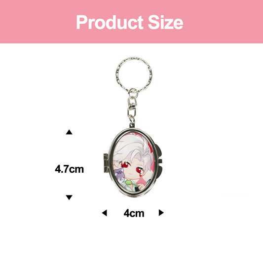 Custom Epoxy Double-Sided Mirror Keychain