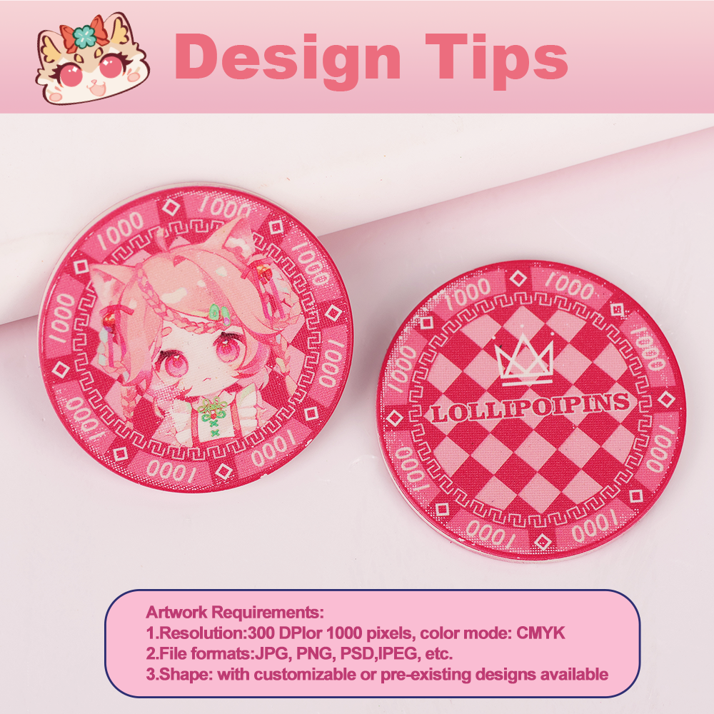 Custom Ceramic decision coin