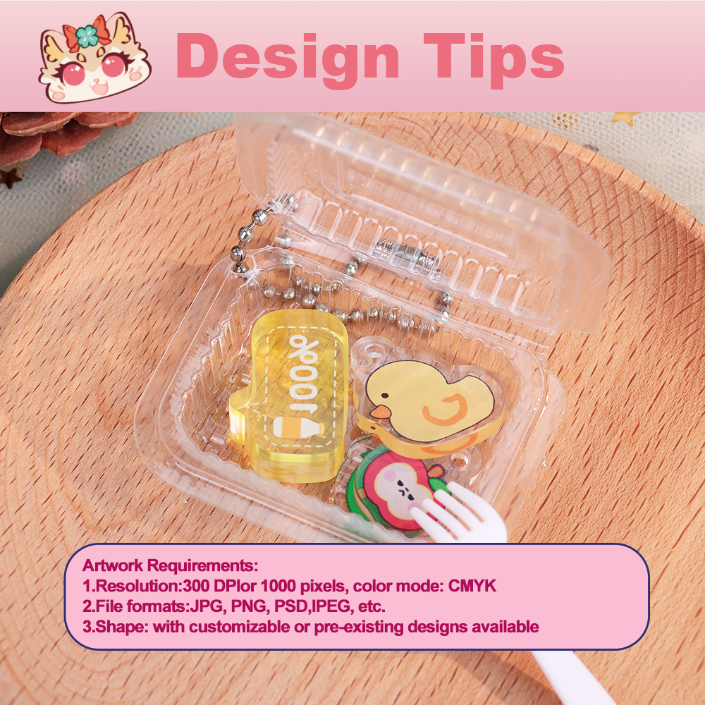 Custom Mini lunch box keychains
