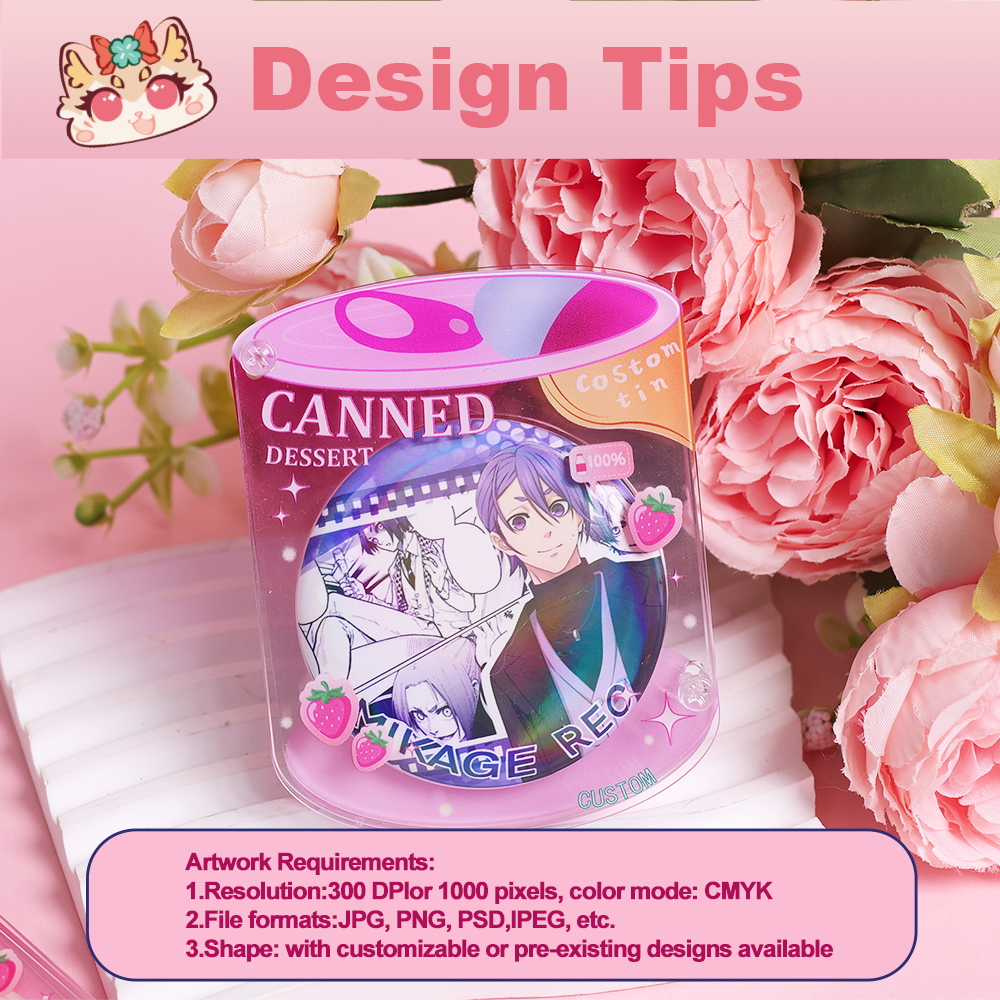 Custom Acrylic badge display shell