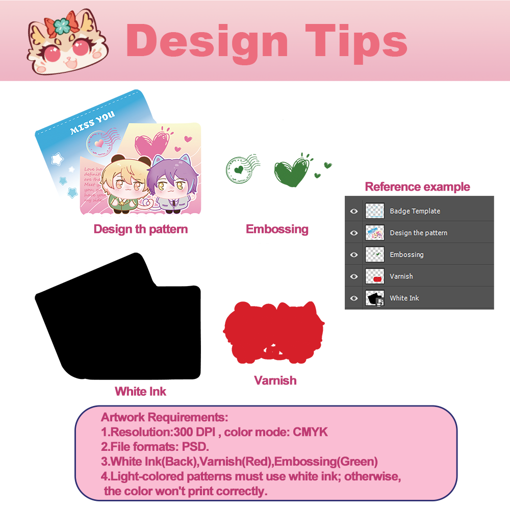 Custom Love Letter Badge