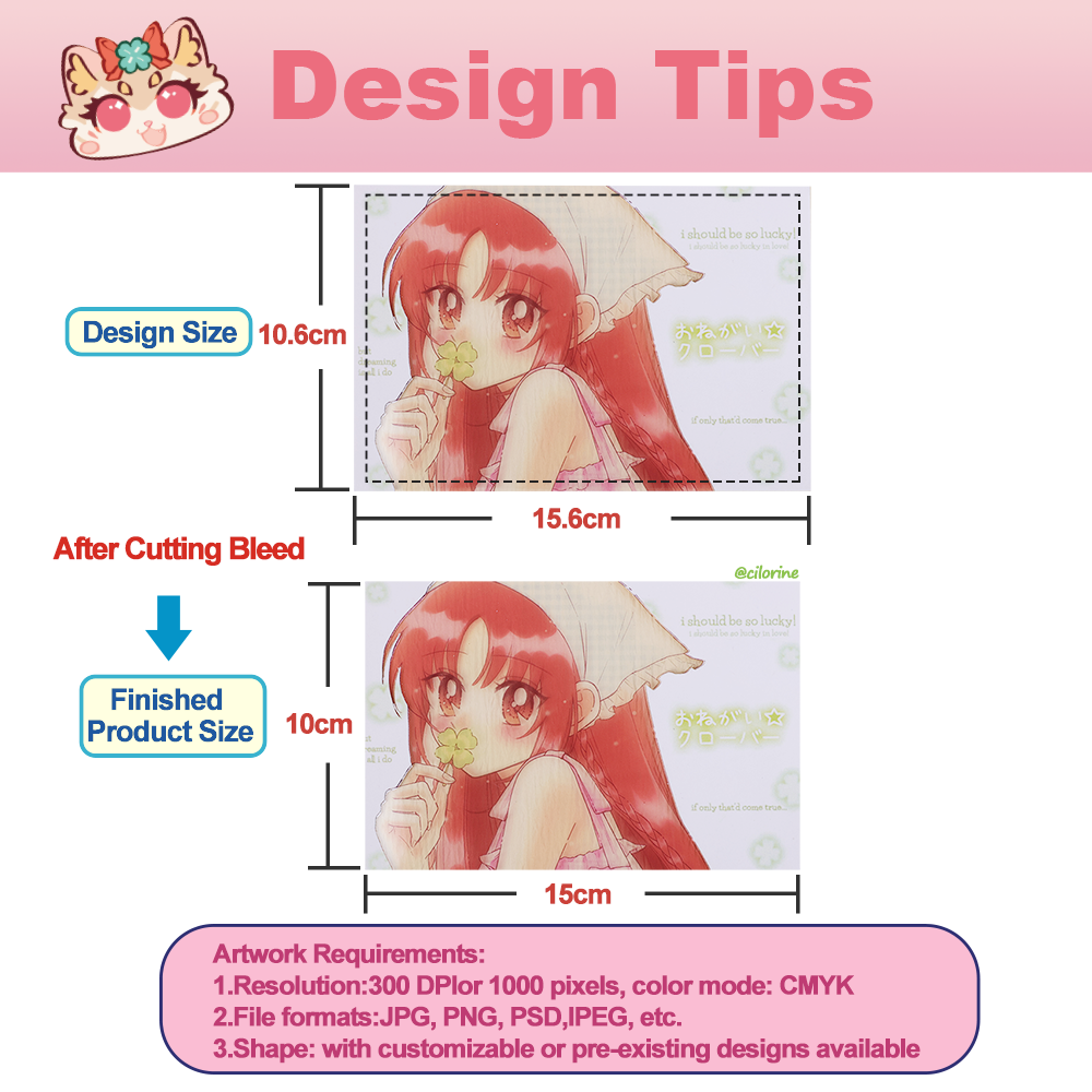 Custom Transparent film postcard