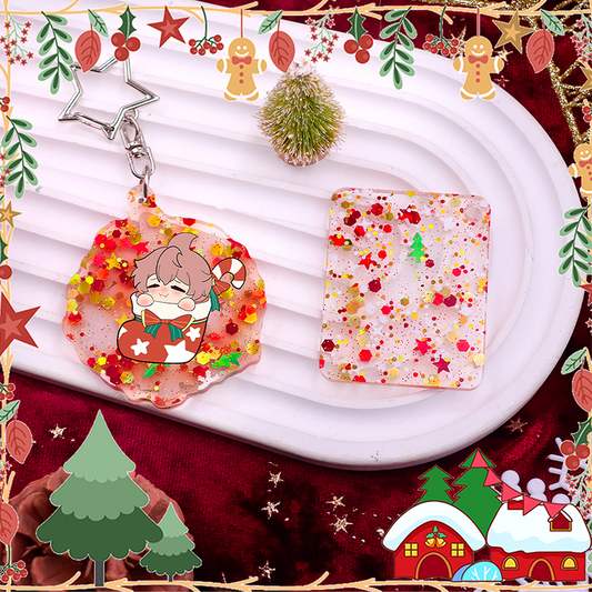 Custom Christmas-themed acrylic sheet
