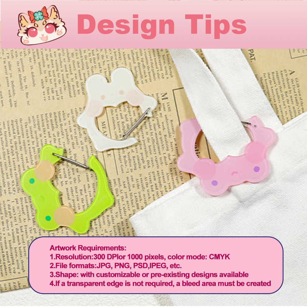 Custom Acrylic Cartoon Carabiner