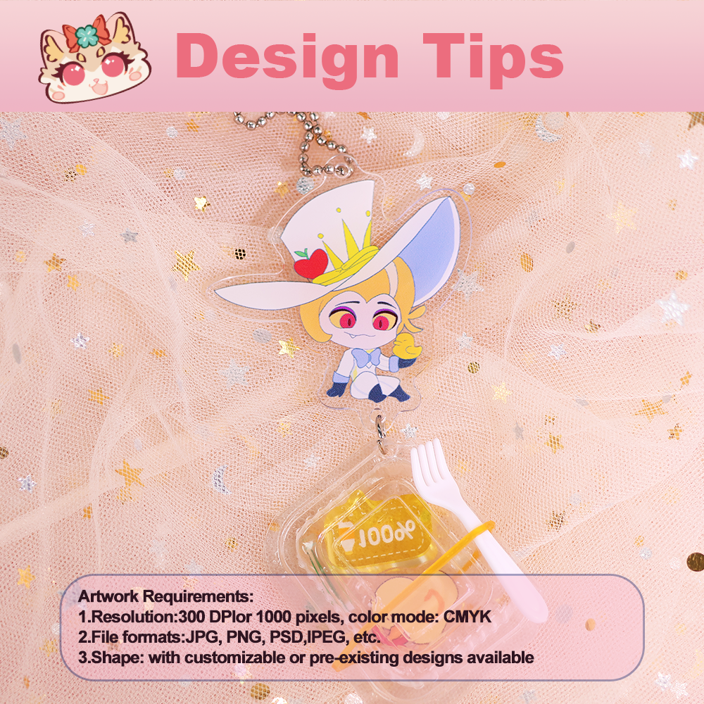 Custom Acrylic Takeout Box Charm