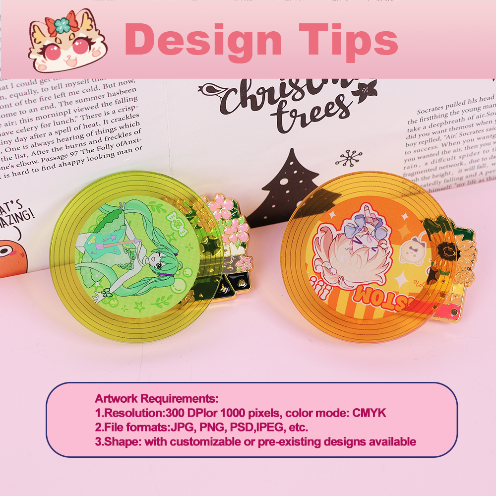 Custom Rotatable acrylic CD enamel