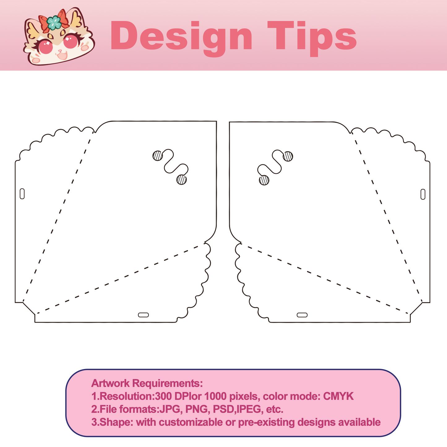 Custom Foldable Bouquet Backer Card