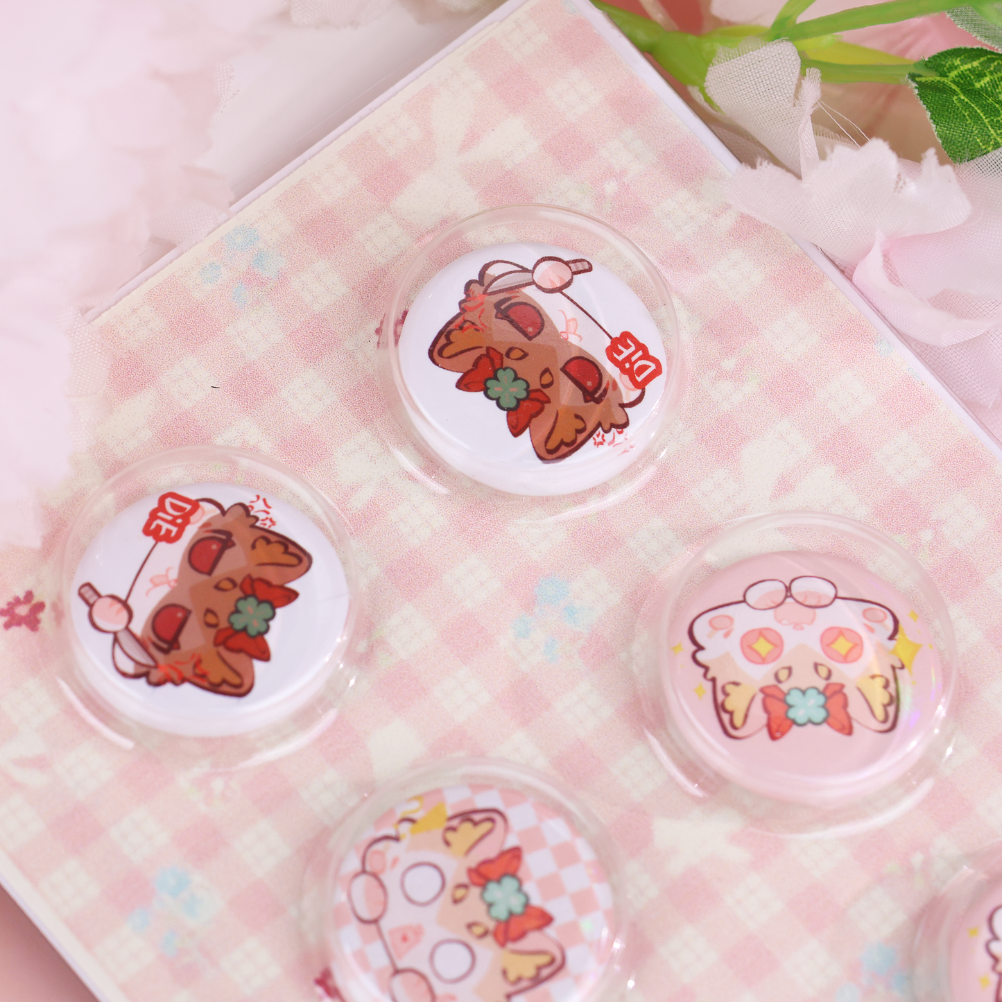 Custom Paper Card Pill Button Pin