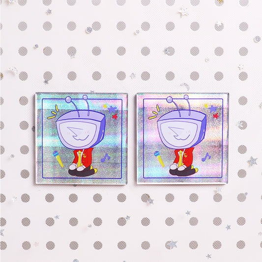 Custom Acrylic double flash refrigerator sticker