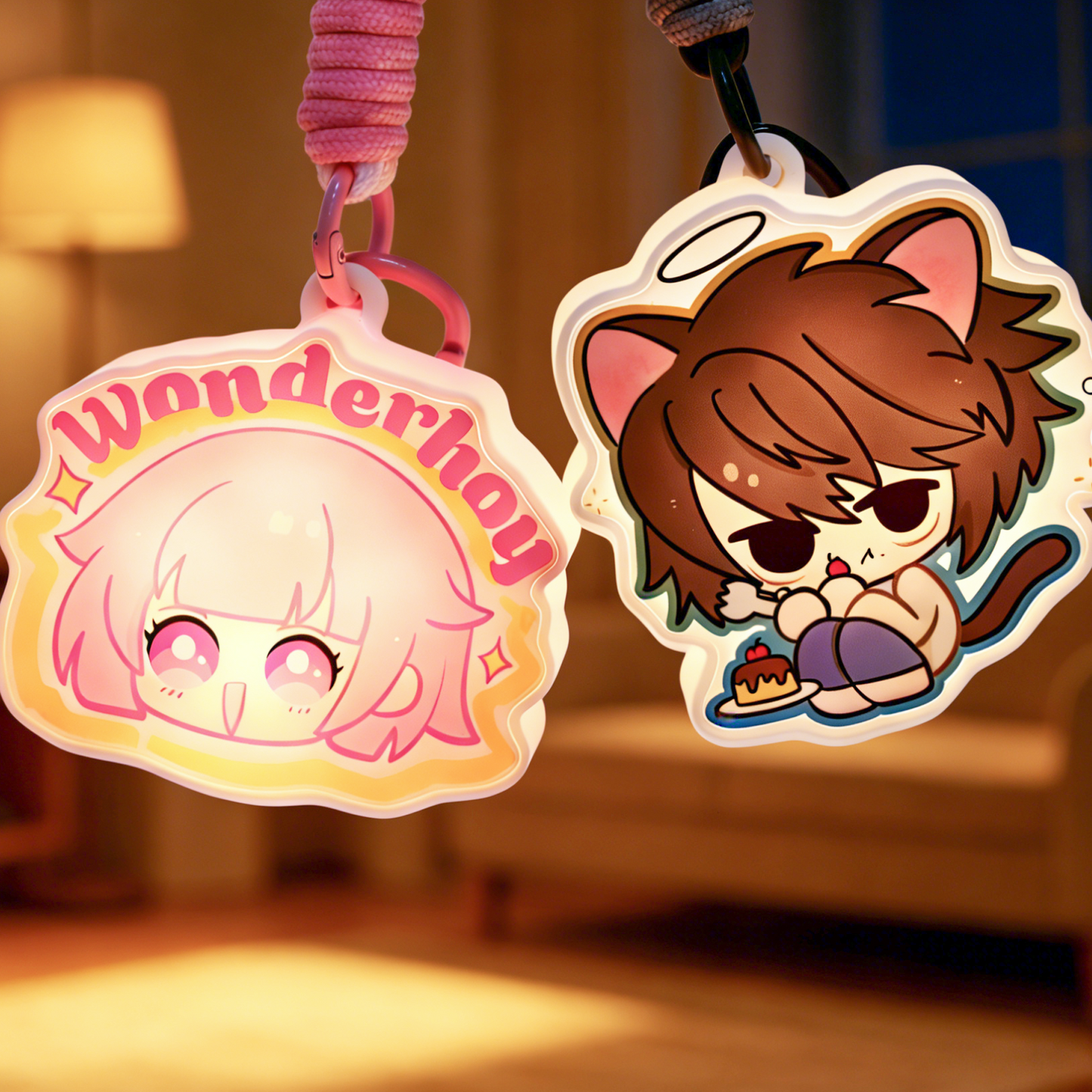 Custom Tapping Light Keychain