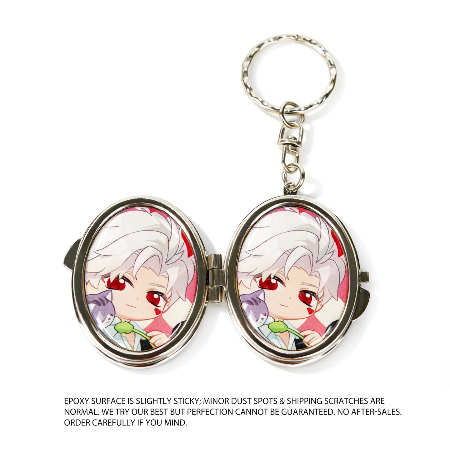 Custom Epoxy Double-Sided Mirror Keychain