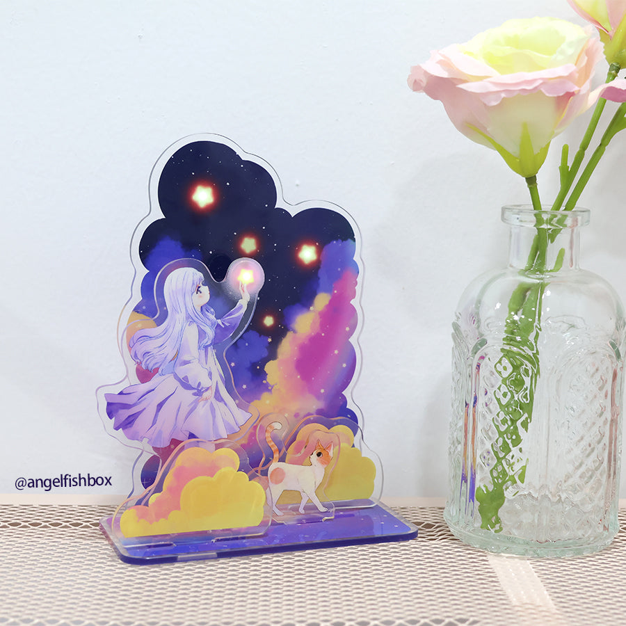 Custom Magnetic LED light Acrylic standee