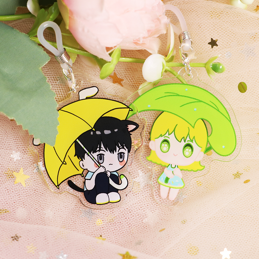 Custom Acrylic umbrella hanging keychain