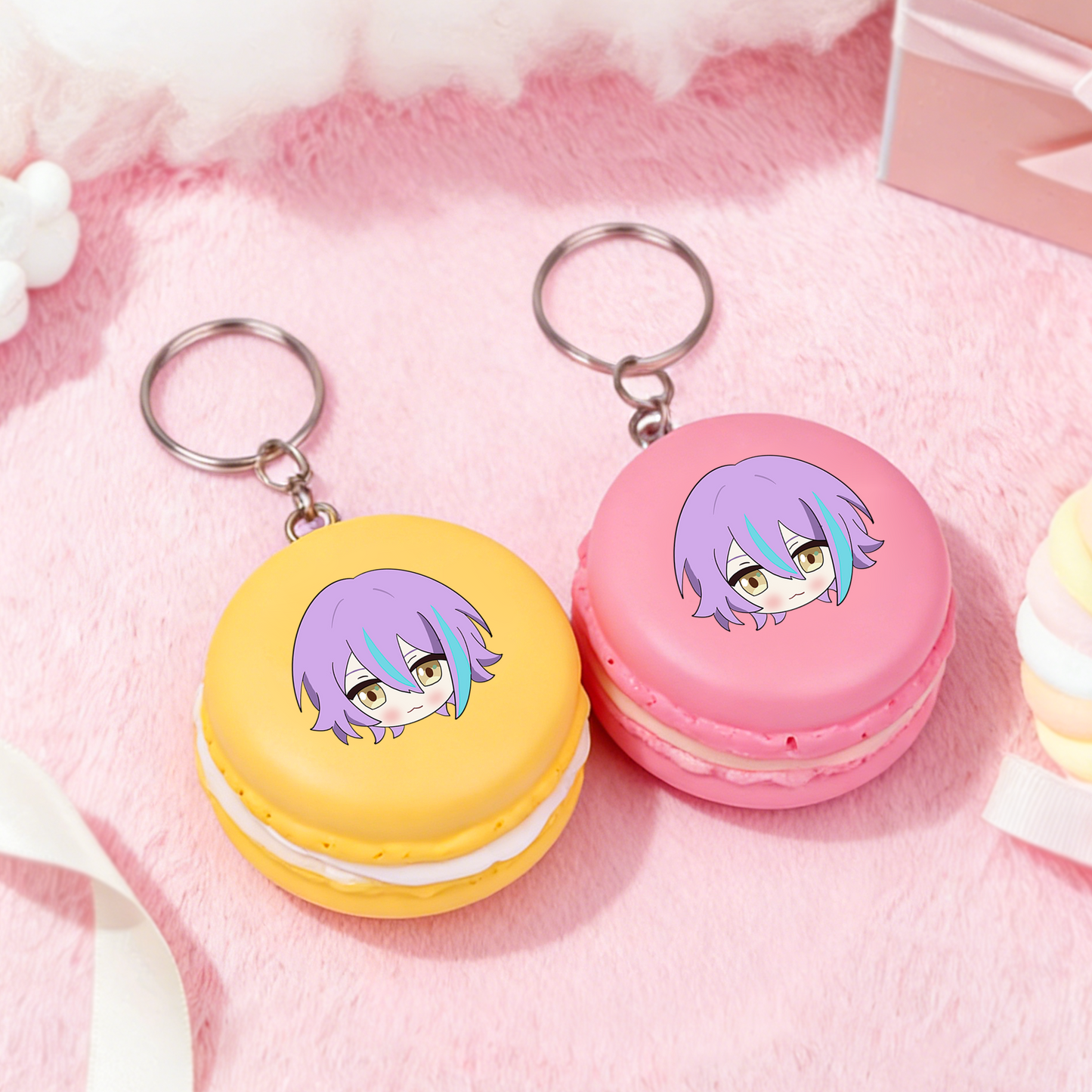 Custom Macaron Keychain