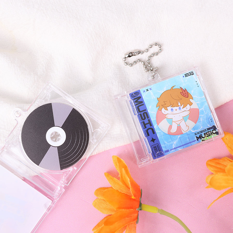 Custom acrylic CD keychain | Keychain | LOLLIPOPINS