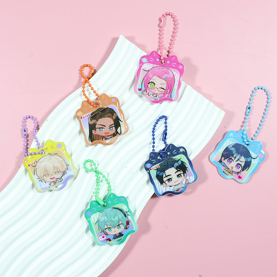 Custom puffy keychain