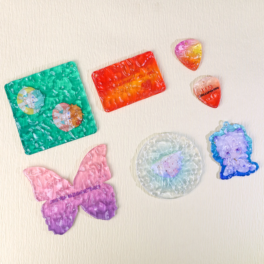 Custom Water ripple acrylic keychain