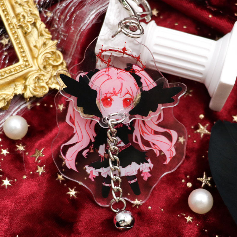 Custom Pulling Type Acrylic Keychain