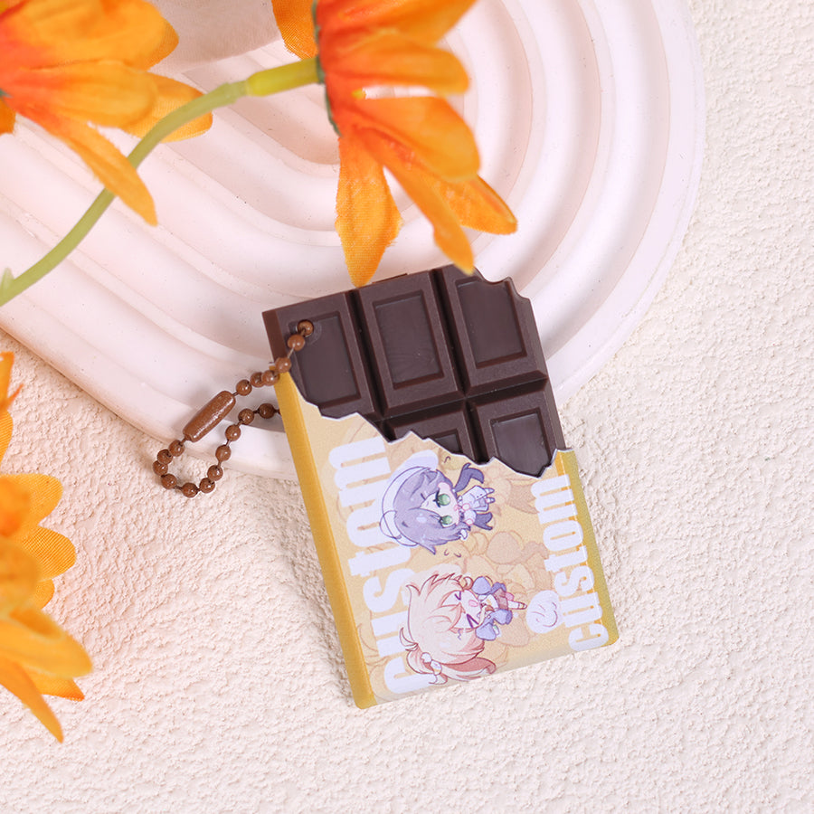 Custom chocolate keychain(Large)