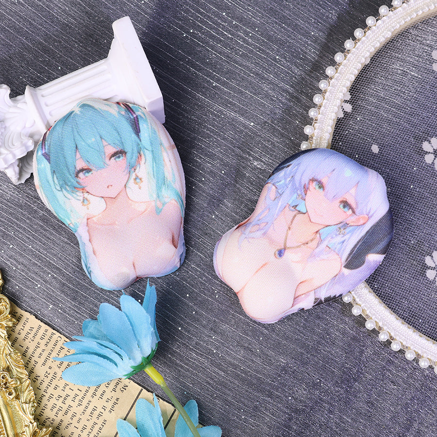 Custom mini 3D mouse pad keychain