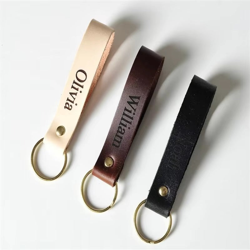 Llavero de cuero personalizado