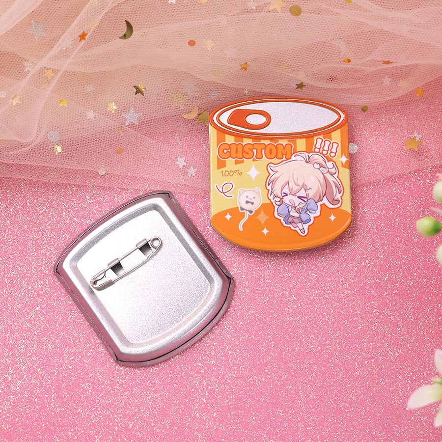 Customized Can-Shaped Badge