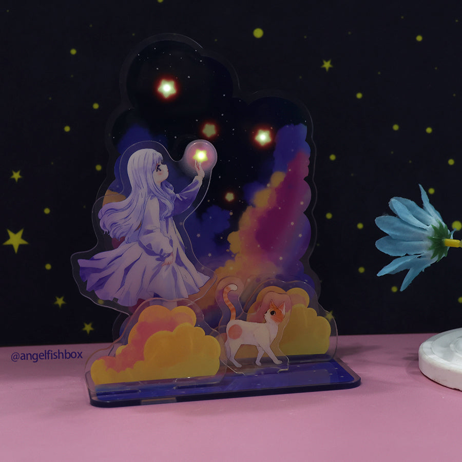 Custom Magnetic LED light Acrylic standee