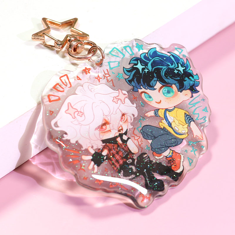 custom epoxy acrylic keychain