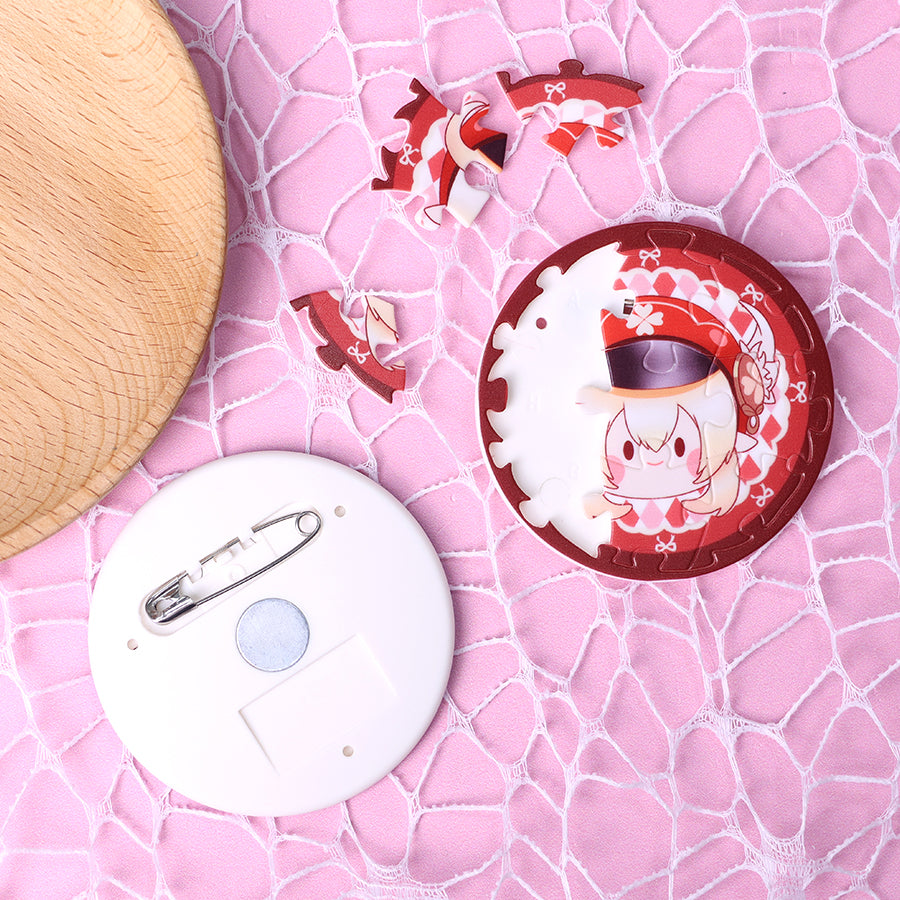Custom Plastic puzzle pin