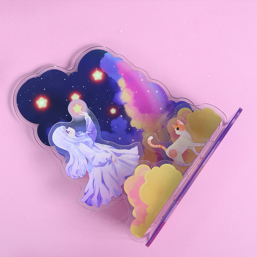 Custom Magnetic LED light Acrylic standee