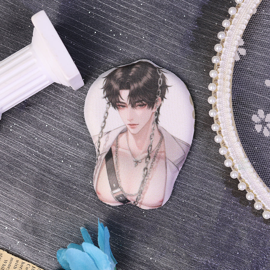 Custom mini 3D mouse pad keychain