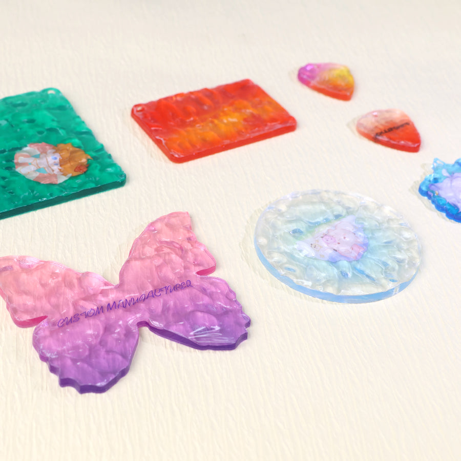 Custom Water ripple acrylic keychain