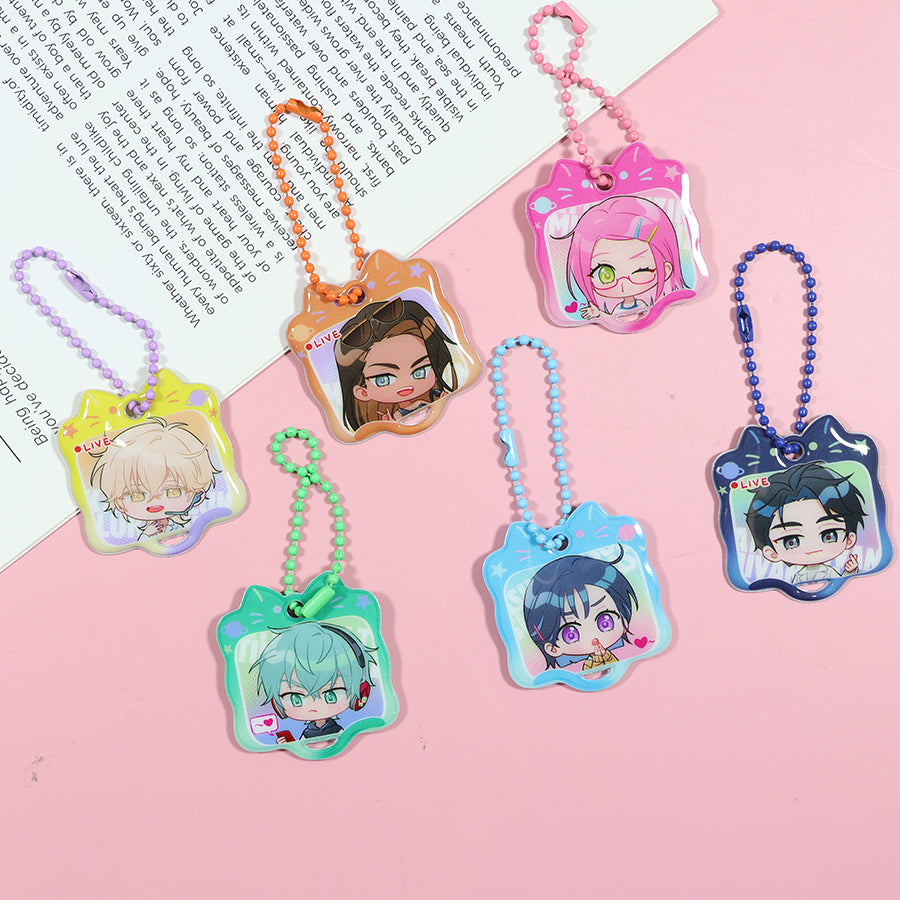 Custom puffy keychain