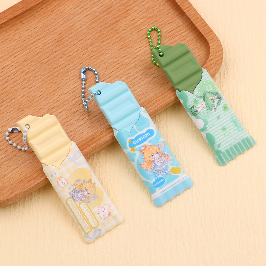 Custom soft chocolate keychain