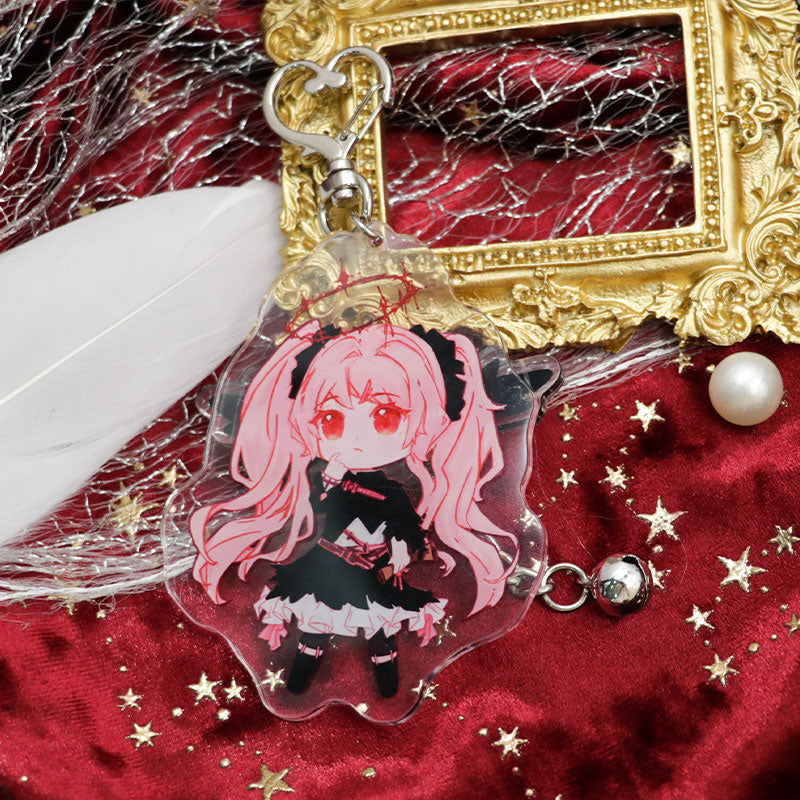 Custom Pulling Type Acrylic Keychain